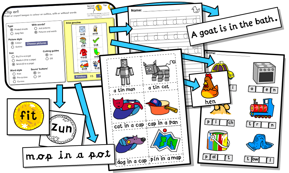 create custom phonics worksheets