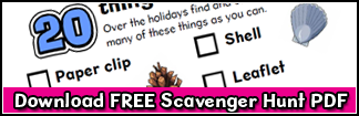 Free Busy Things summer bucket list scavenger hunt PDF