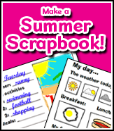 Summer activity ideas - free Busy Things scrapbook