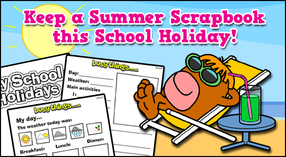 summer holiday scrapbook free templates