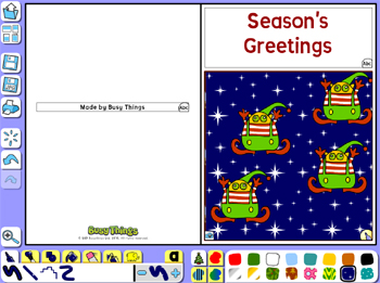 Make your own Christmas card online activity