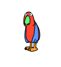 Busy Things Parrot trying hard Busy Things Parrot trying hard