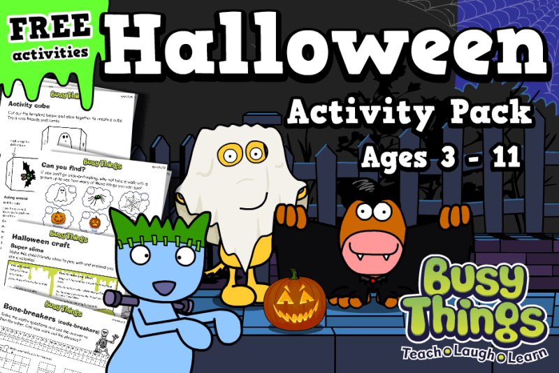 Halloween Activities for Children from Busy Things - FREE Halloween