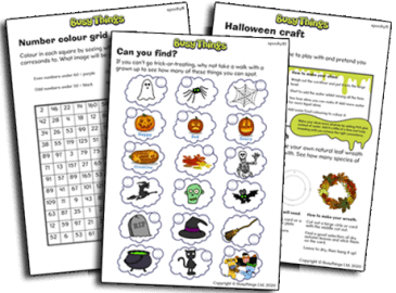 Halloween Activities for Children from Busy Things - FREE Halloween