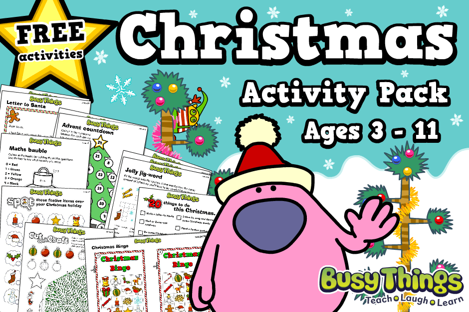 Free Christmas Activities for Kids from Busy Things