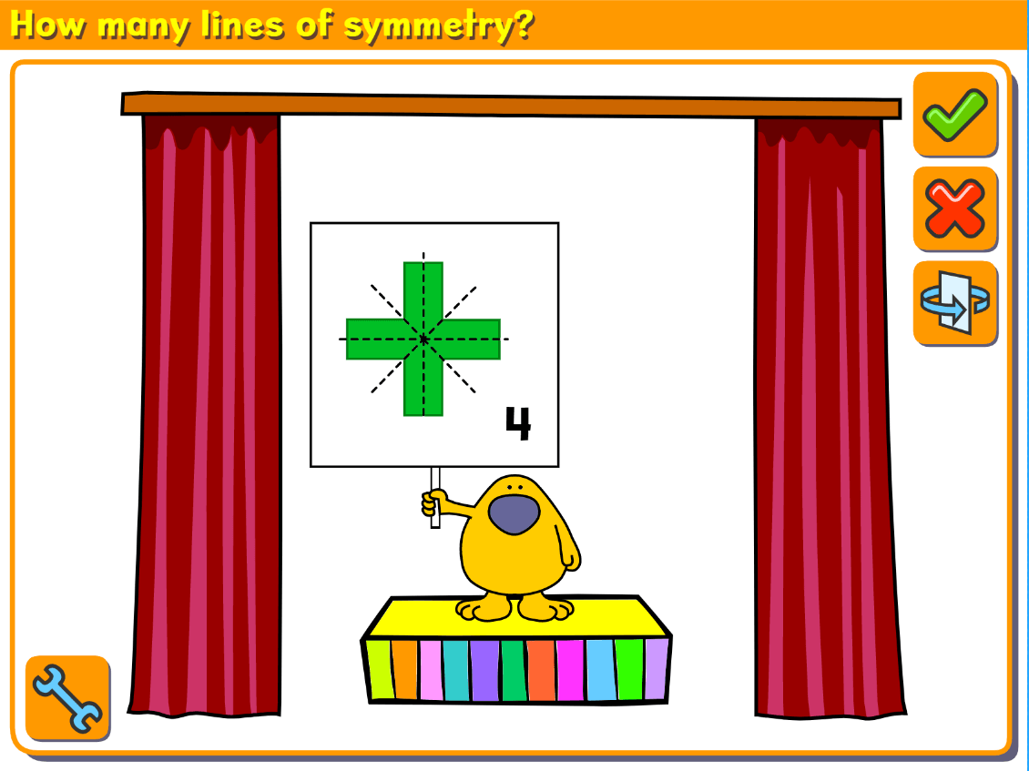 ‘How many lines of symmetry?’ flash cards