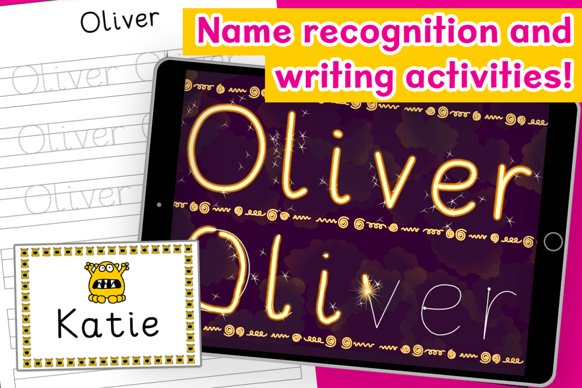 Name recognition and writing activities