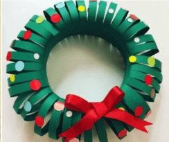 Xmas wreath for schools to make