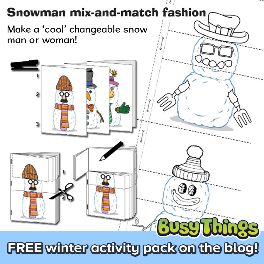 free snowman activity