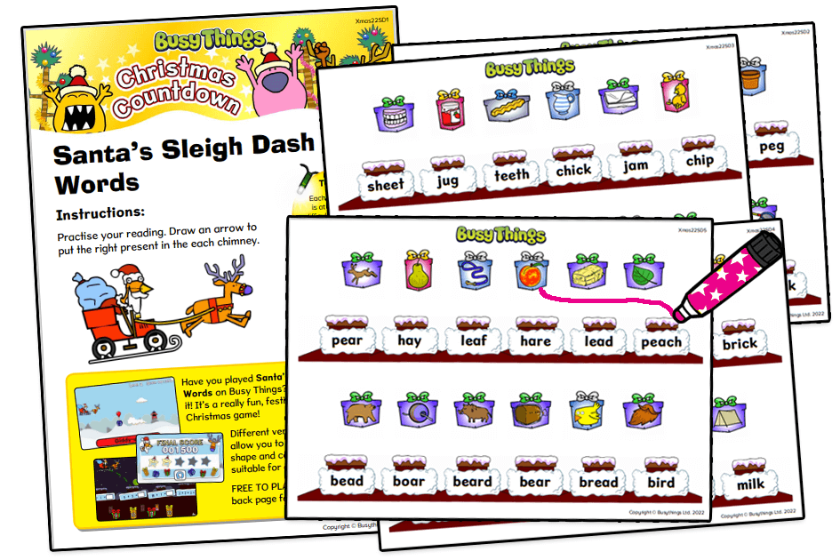 Christmas game: Santa's Sleigh Dash