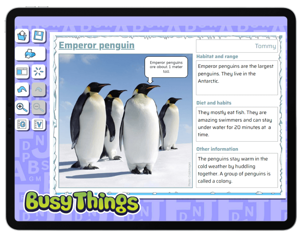 penguin activities: polar fact files