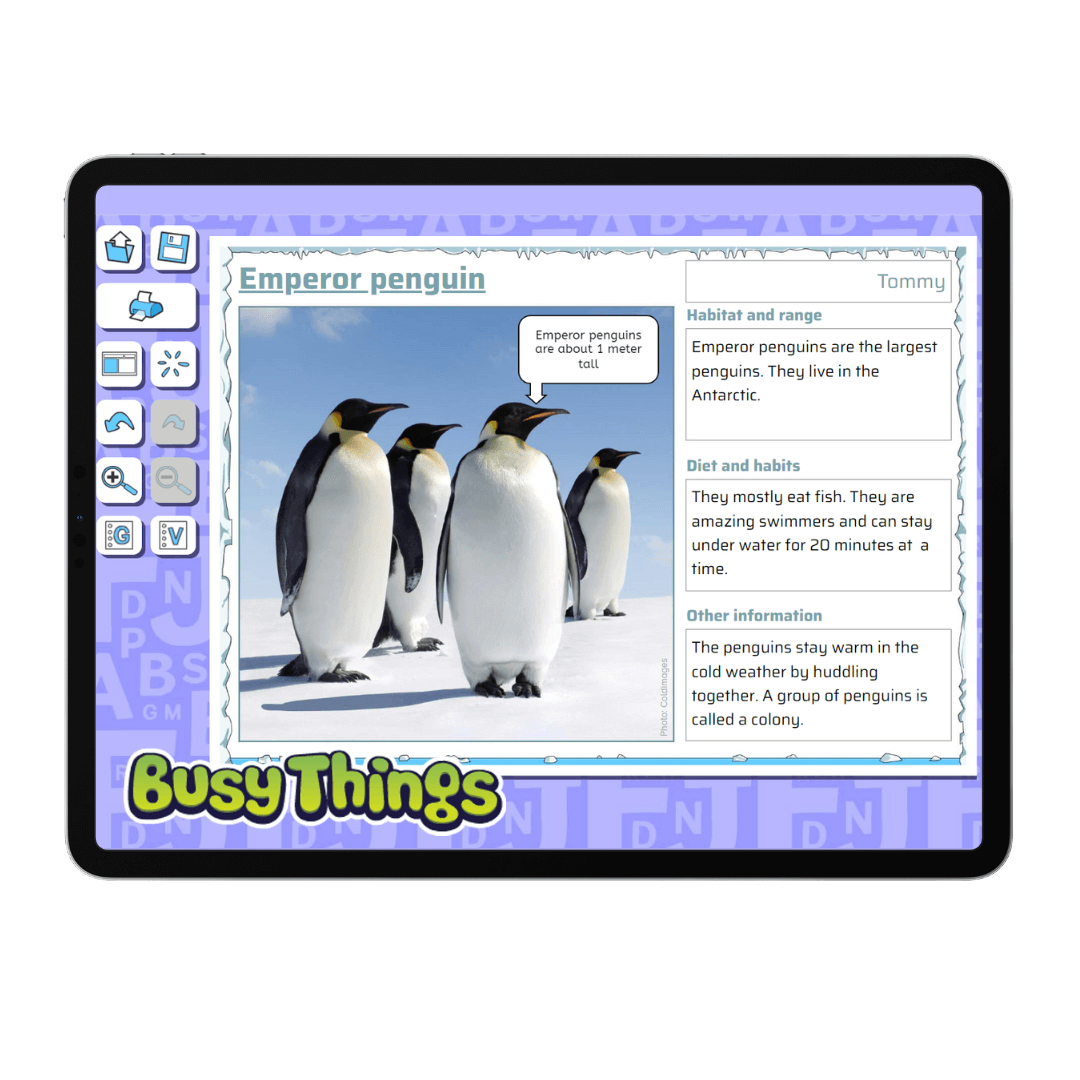 penguin activities: polar fact files
