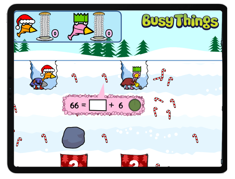 free to play Christmas maths game