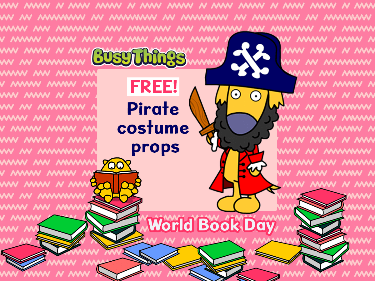 Free Pirate Costume Props for World Book Day!