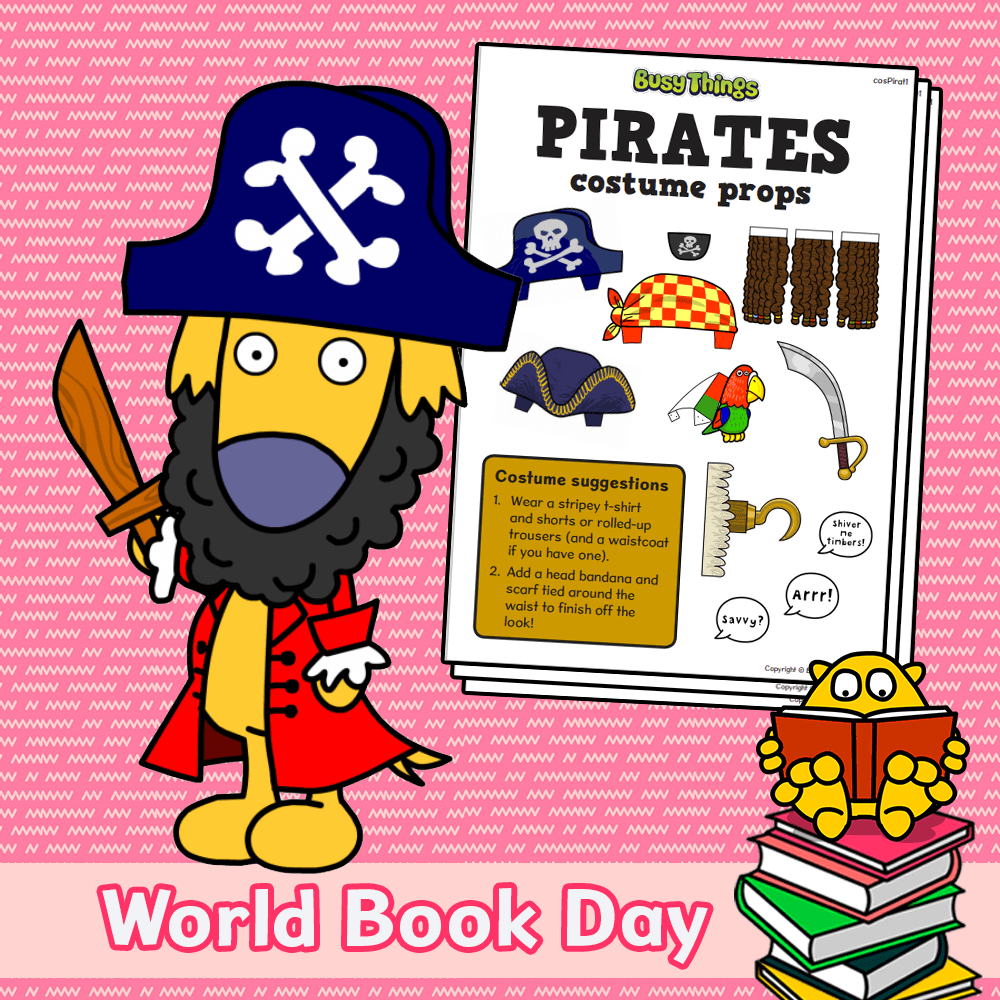 World Book Day Pirate Costume Props