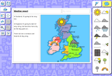 Weather Map activity for spring