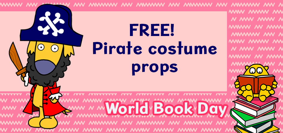 Free Pirate Costume props for world book day