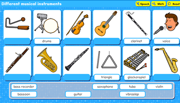 Musical instruments activity