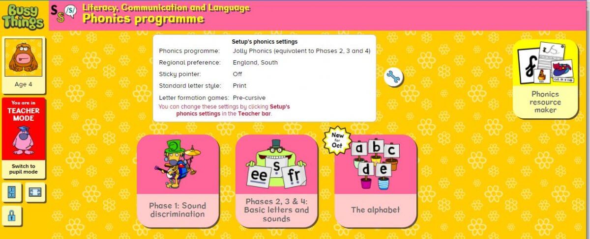 Phonics Programme screenshot