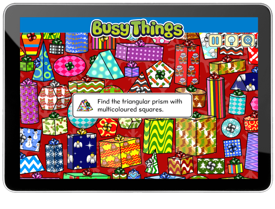 Christmas game for kids: where's my present?