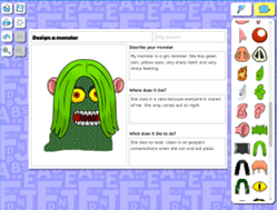 Design a monster activity screenshot