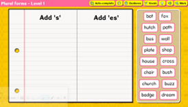 Screenshot of the Plural Forms activity