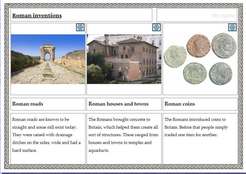 Roman life activity screenshot