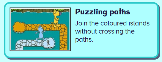 Puzzling paths - fun learning game for to get school ready