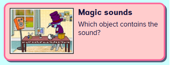 Magic sounds listening game - great starting school activity