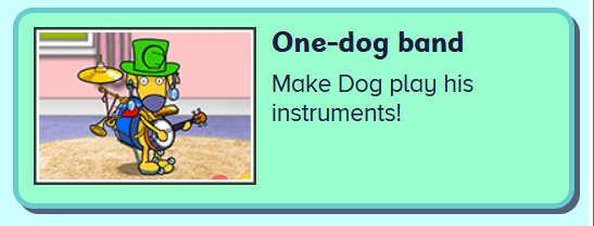 One dog band - musical game for school-readiness prep