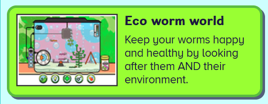 eco worm world - starting school learning game