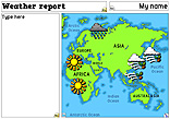 Weather maps: World icon