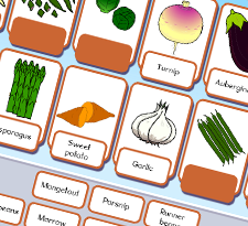 Name vegetables - advanced icon