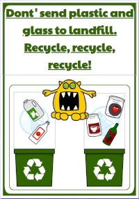 Recyling poster activity screenshot