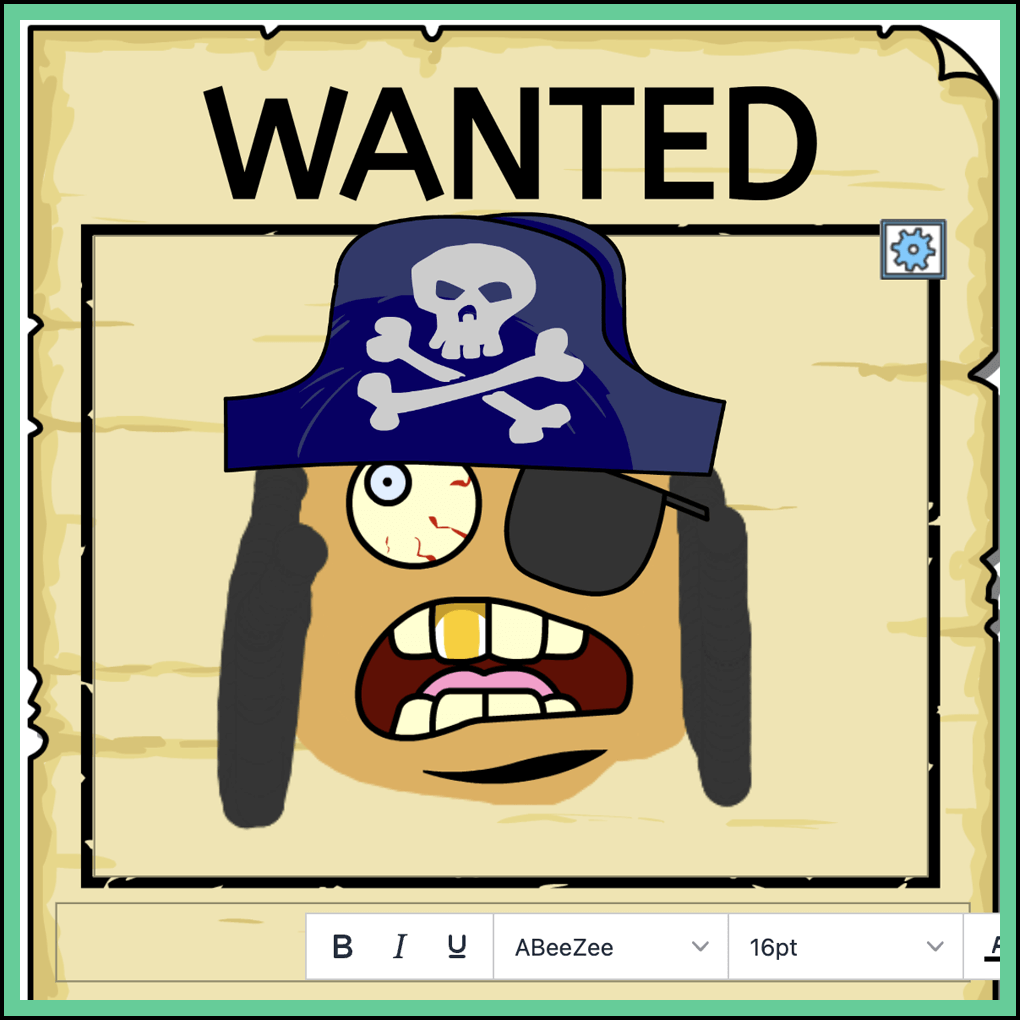 Wanted poster for a Busy Things
